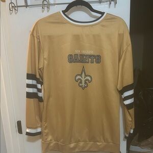 New Orleans Saints Gold Long Sleeve Shirt